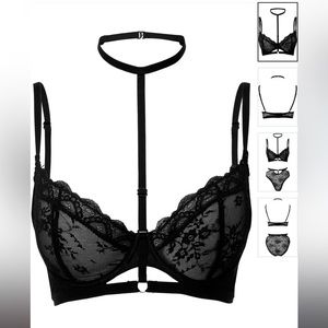 Sheer Evil bra halter choker Killstar XXL NWT gothic vampire